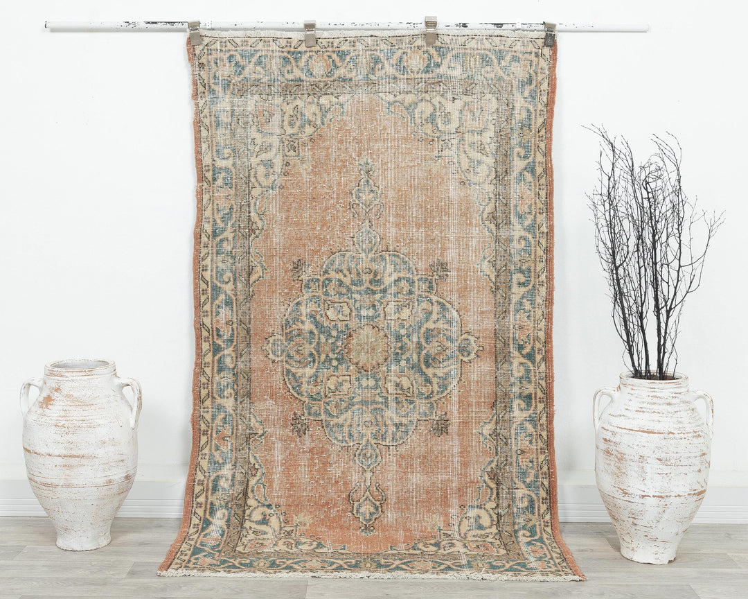 Pastel Oushak Rug 3' 9" x 6' 5" | No. VR27212