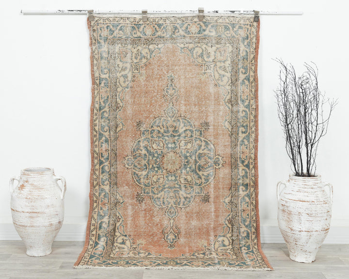 Pastel Oushak Rug 3' 9" x 6' 5" | No. VR27212