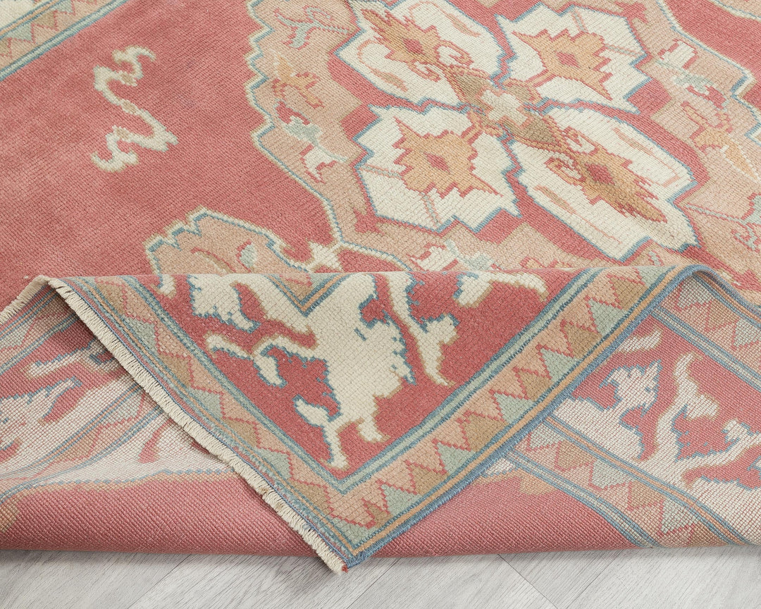 Pink Oushak Rug 5' 8" x 4' 5" | No. VR50626