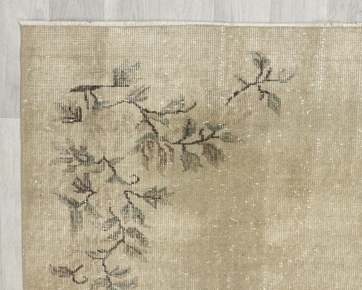 Beige Oushak Rug 6' 8" x 8' | No. VR55455