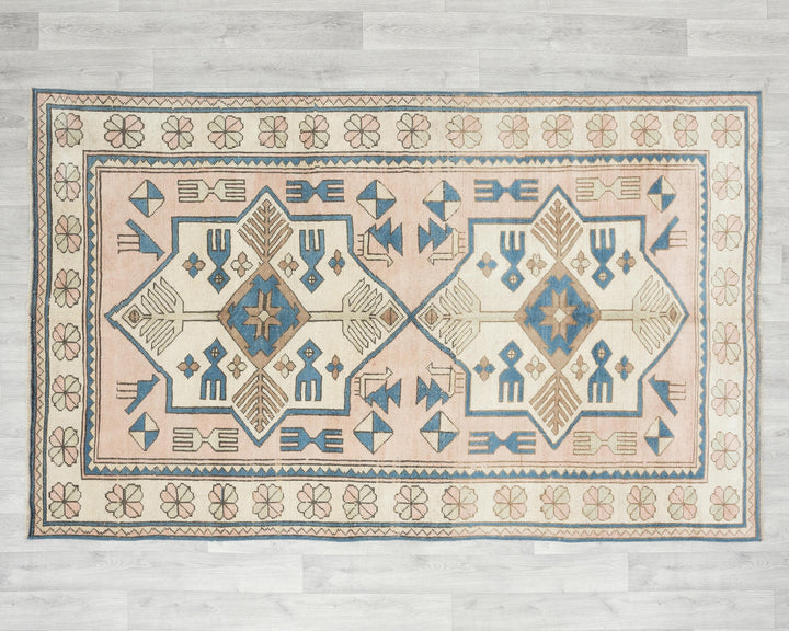 Pastel Oushak Rug 5' x 8' | No. VR17379