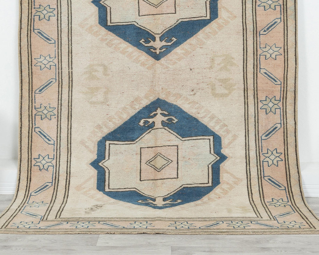 Blue Oushak Rug 6' 5" x 4' 6" | No. VR47550