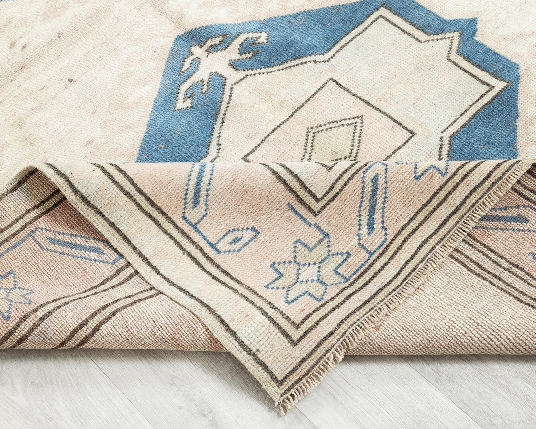 Blue Oushak Rug 6' 5" x 4' 6" | No. VR47550