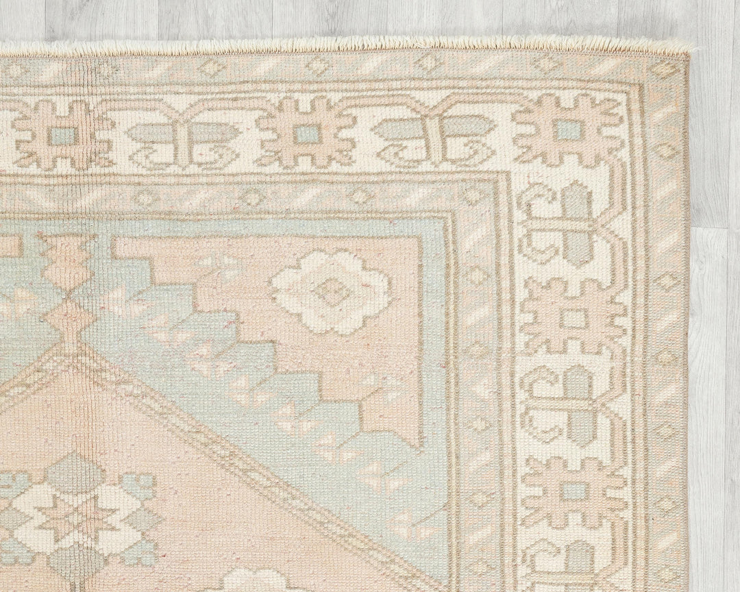 Blue Oushak Rug 4' 5" x 6' 4" | No. VR74795