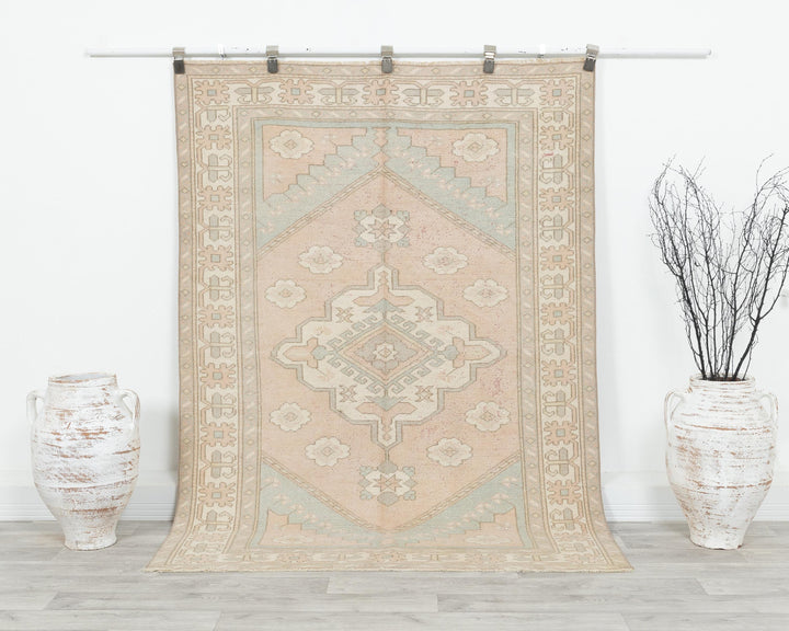 Blue Oushak Rug 4' 5" x 6' 4" | No. VR74795