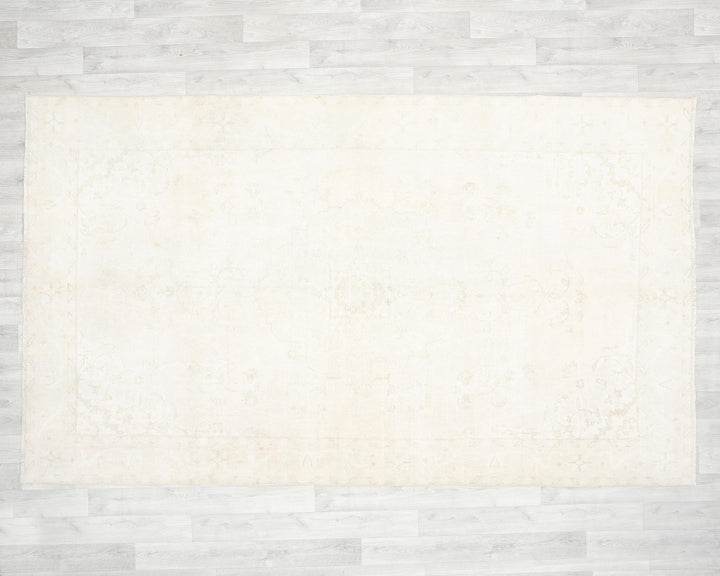 Beige Oushak Rug 9' 9" x 5' 9" | No. VR42867