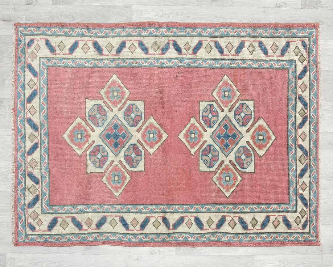 Neutral Oushak Rug 2' 11" x 4' | No. VR10272