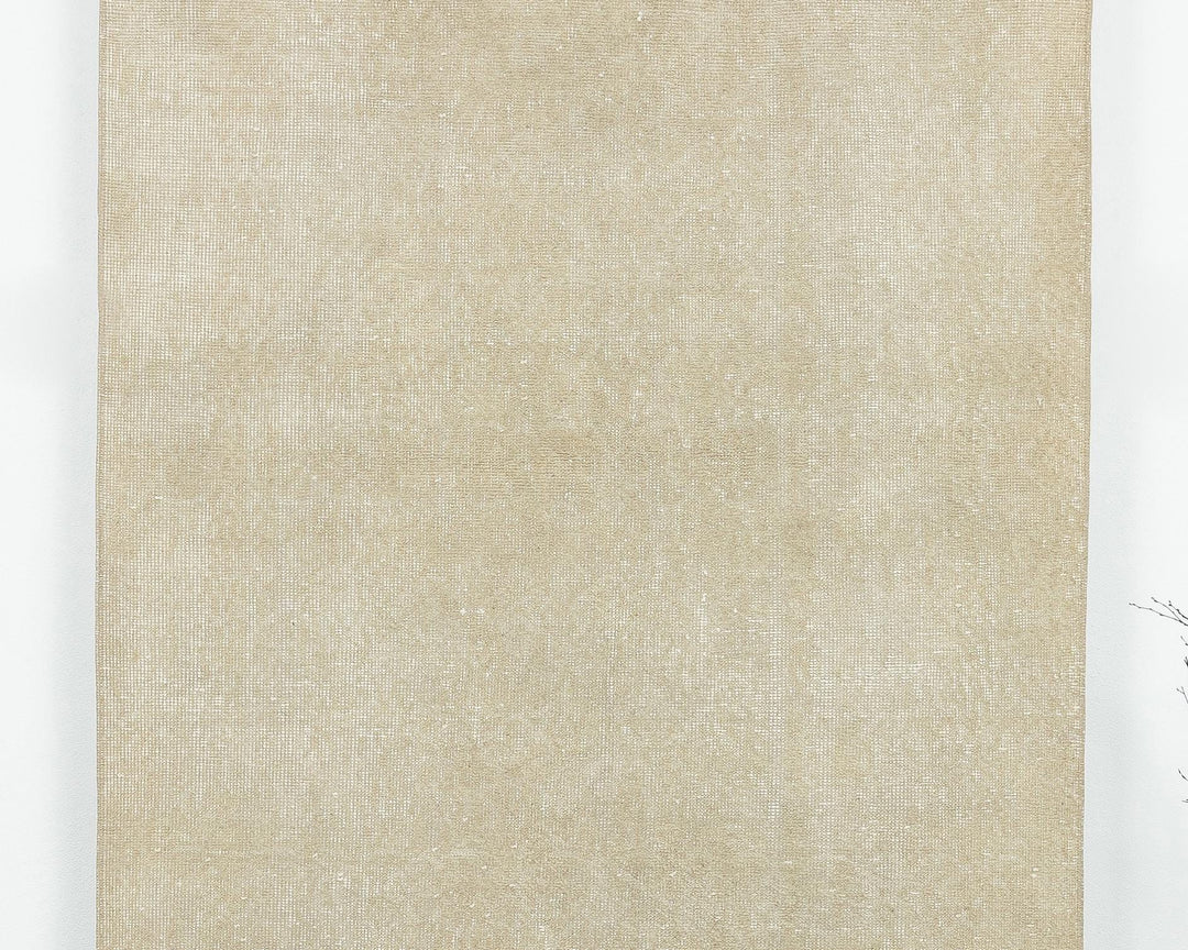 Beige Oushak Rug 6' 10" x 3' 9" | No. VR42566