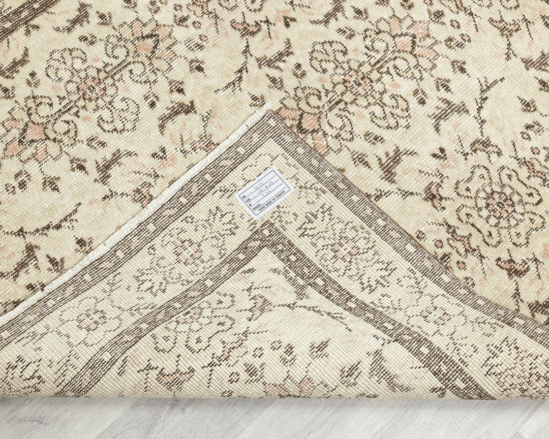 Rust Oushak Rug 3' 7" x 6' 7" | No. VR20702