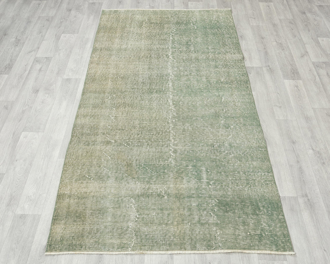 Green Oushak Rug 3' 7" x 6' 8" | No. VR73015