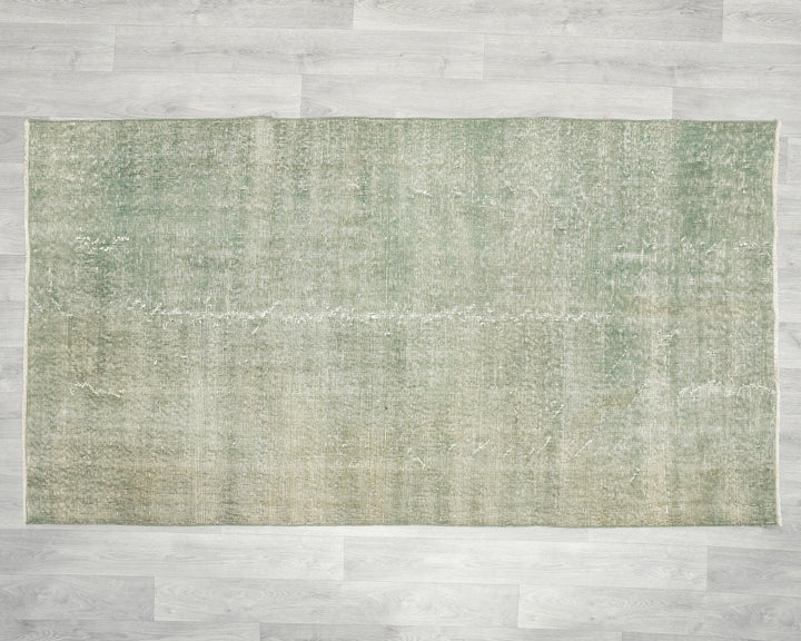 Green Oushak Rug 3' 7" x 6' 8" | No. VR73015