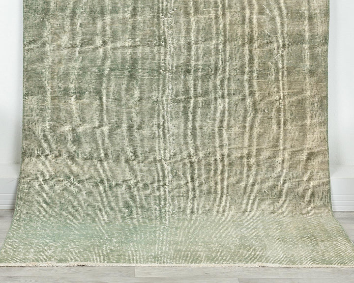Green Oushak Rug 3' 7" x 6' 8" | No. VR73015