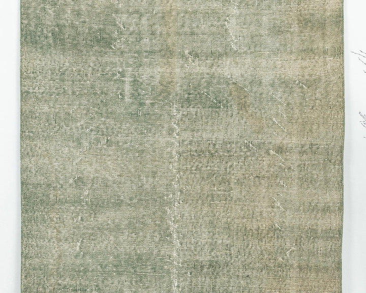 Green Oushak Rug 3' 7" x 6' 8" | No. VR73015