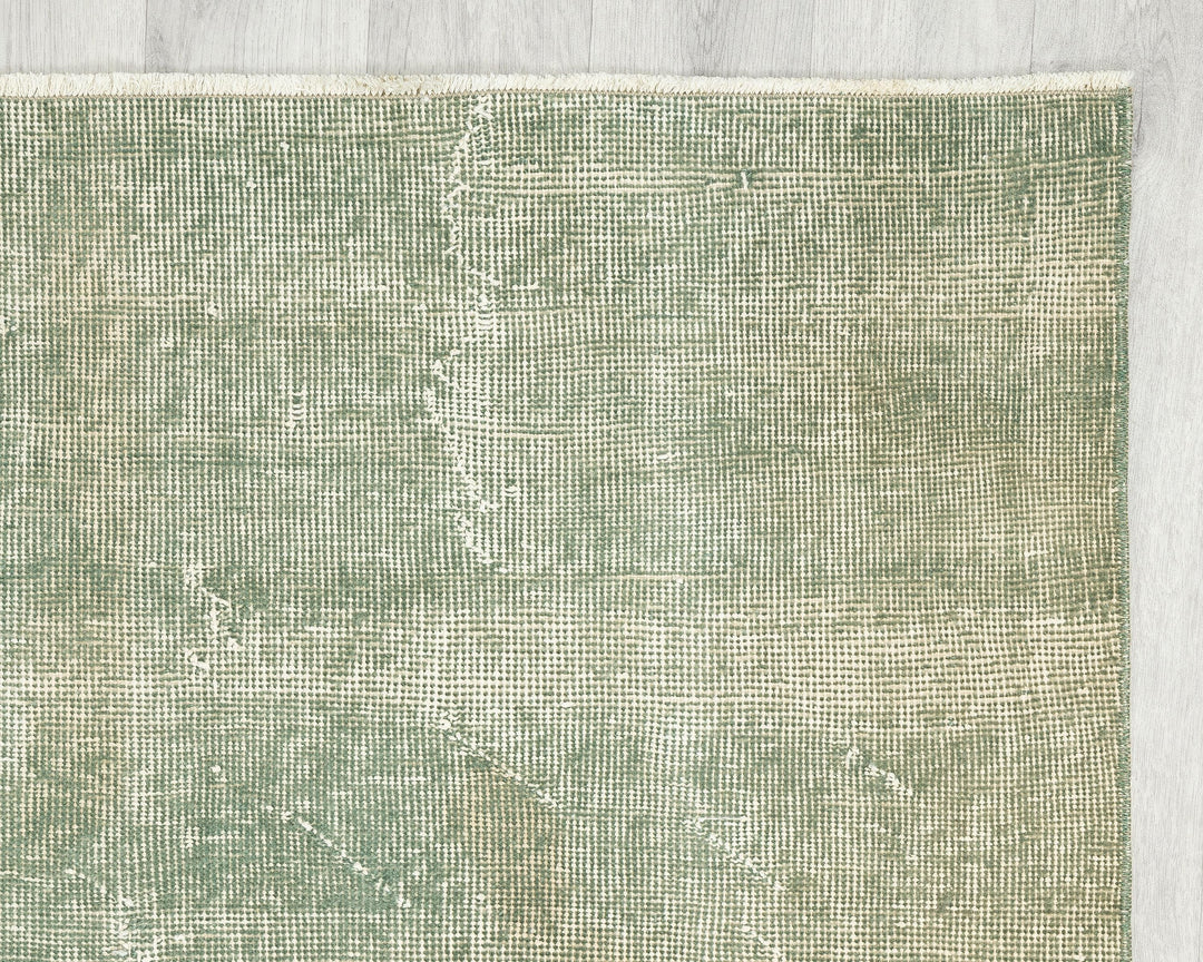 Green Oushak Rug 3' 7" x 6' 8" | No. VR73015