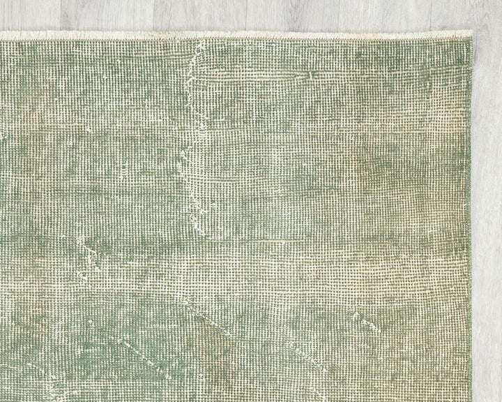 Green Oushak Rug 3' 7" x 6' 8" | No. VR73015
