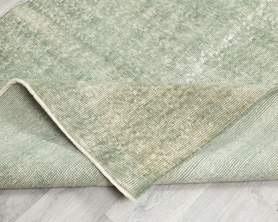 Green Oushak Rug 3' 7" x 6' 8" | No. VR73015