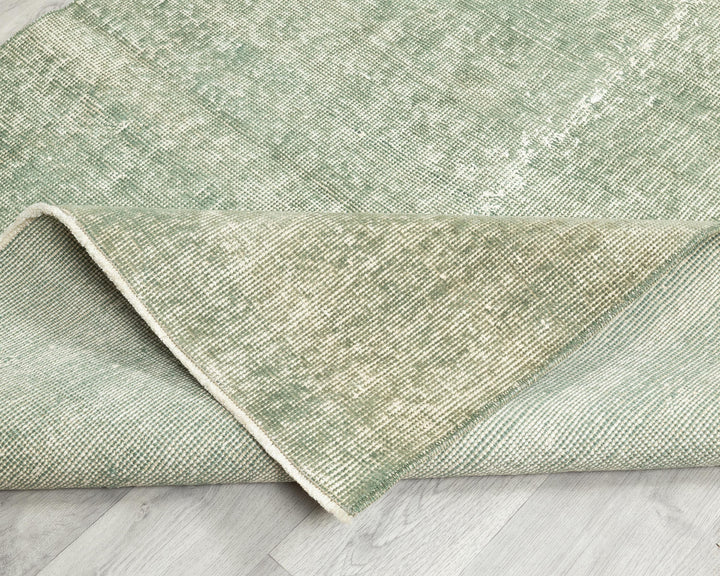 Green Oushak Rug 3' 7" x 6' 8" | No. VR73015