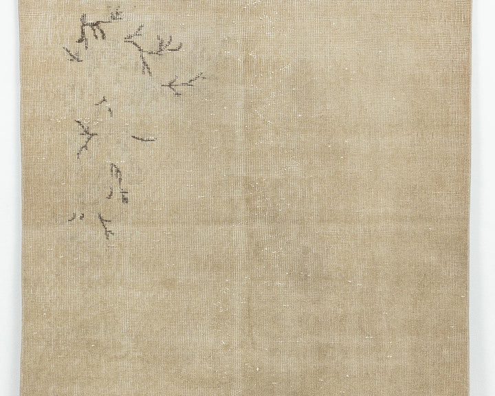 Beige Oushak Rug 3' 7" x 6' 7" | No. VR21621
