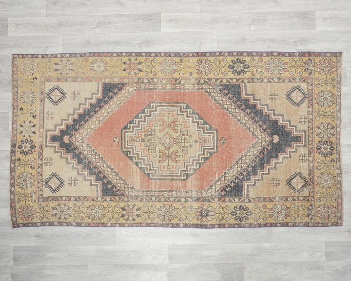 Muted Oushak Rug 3' 8" x 6' 11" | No. VR26648