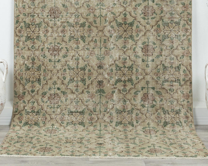 Oushak Rug 6' 8" x 3' 11" | No. VR95962