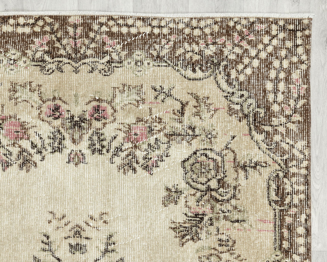 Oushak Rug 3' 8" x 6' 7" | No. VR18759