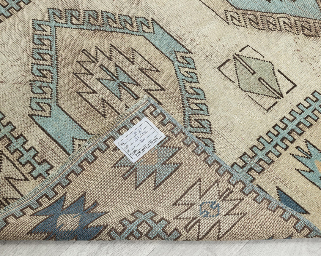 Faded Oushak Rug 3' 11" x 6' 6" | No. VR40172