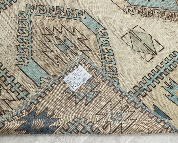 Faded Oushak Rug 3' 11" x 6' 6" | No. VR40172