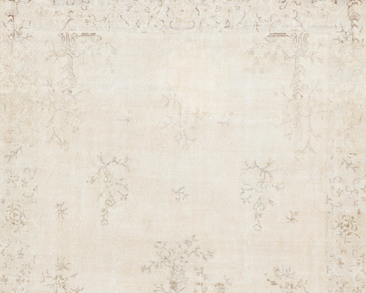 Beige Oushak Rug 10' 6" x 6' 9" | No. VR30984