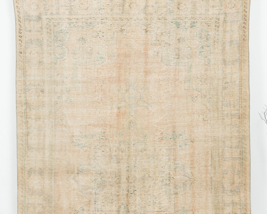 Faded Oushak Rug 9' 8" x 6' 1" | No. VR33254