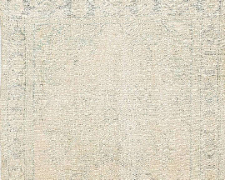 Beige Oushak Rug 5' 11" x 9' 4" | No. VR18386