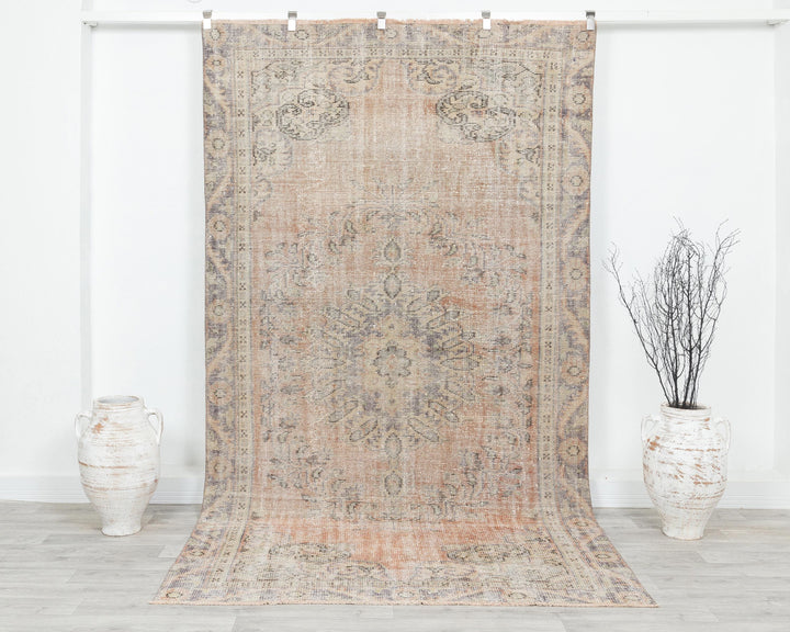 Faded Oushak Rug 5' 5" x 9' 7" | No. VR48965