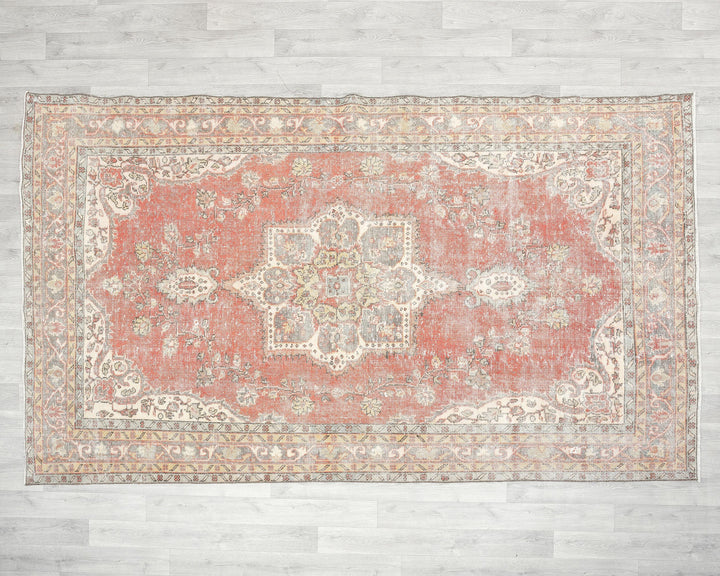 Red Oushak Rug 5' 7" x 9' 5" | No. VR93253