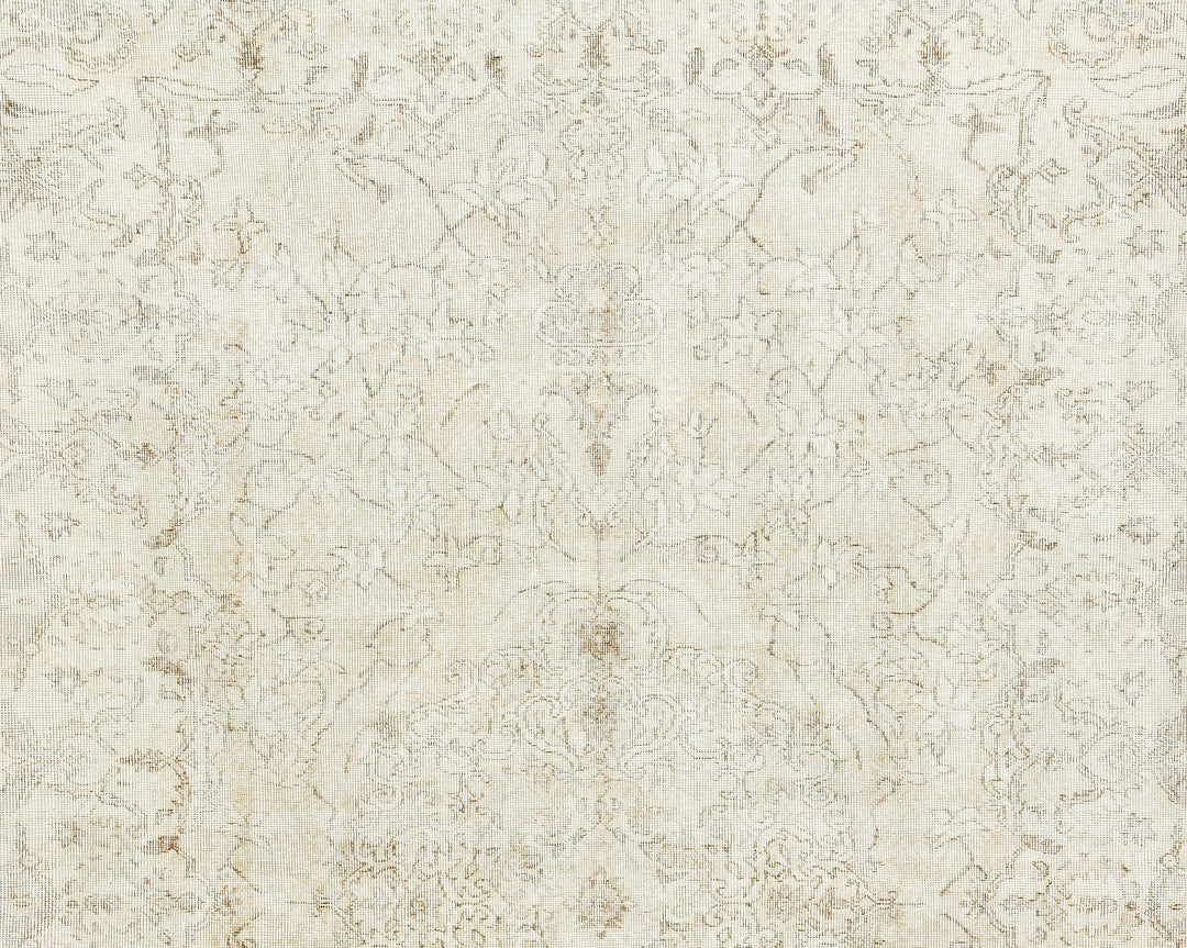 Beige Oushak Rug 9' 6" x 10' | No. VR76301