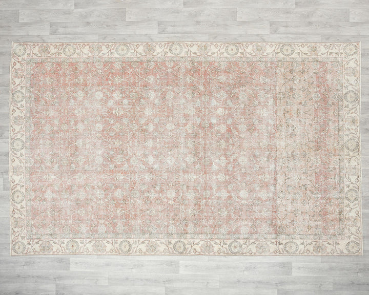 Neutral Oushak Rug 6' 7" x 10' 4" | No. VR25883