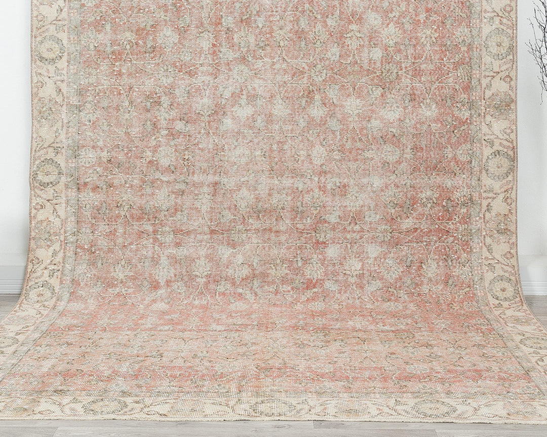 Neutral Oushak Rug 6' 7" x 10' 4" | No. VR25883