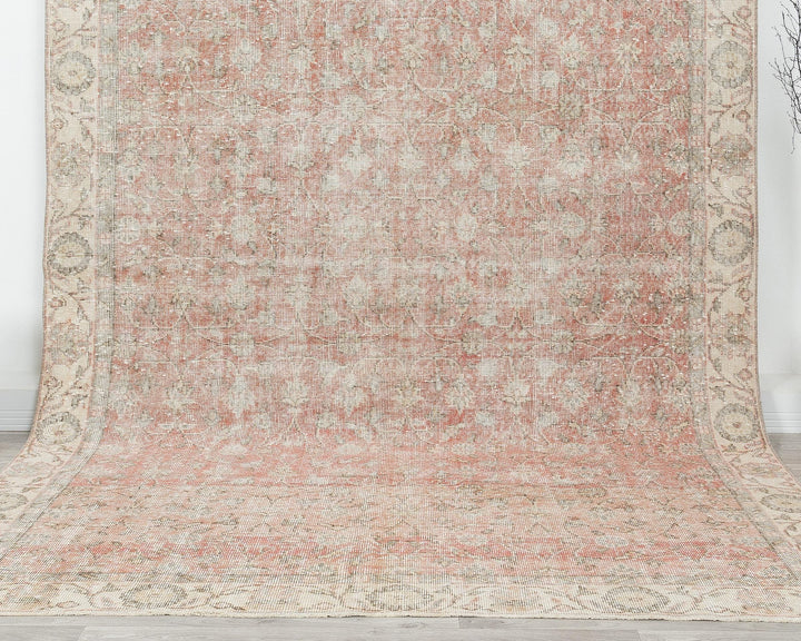 Neutral Oushak Rug 6' 7" x 10' 4" | No. VR25883