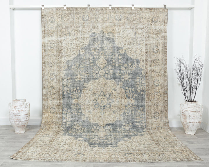 Blue Vintage Turkish Rug 6' 11" x 10' 4" | No. VR93229