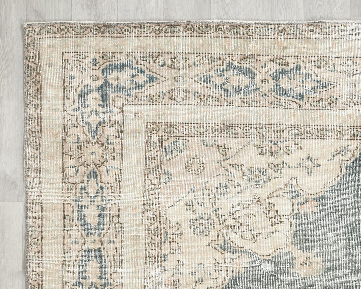 Blue Vintage Turkish Rug 6' 2" x 9' 5" | No. VR18255