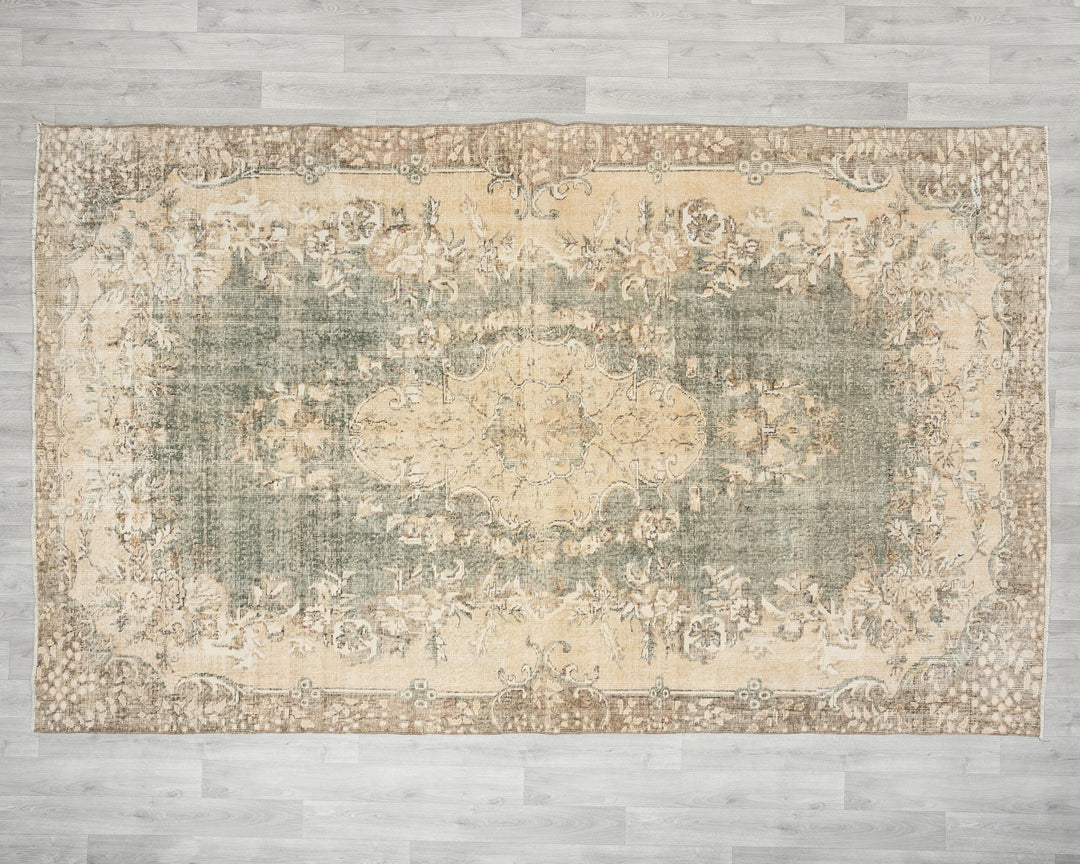 Rust Oushak Rug 6' 5" x 10' 4" | No. VR49448