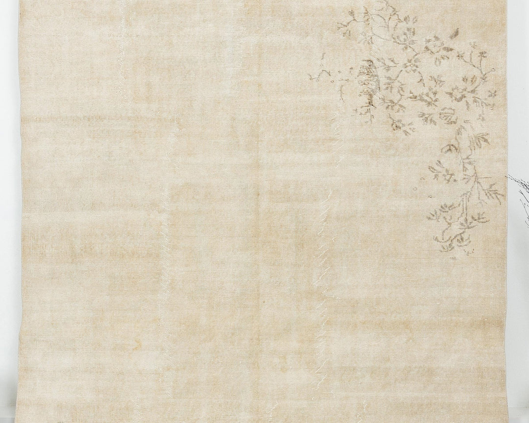Beige Oushak Rug 6' 8" x 10' 5" | No. VR64206