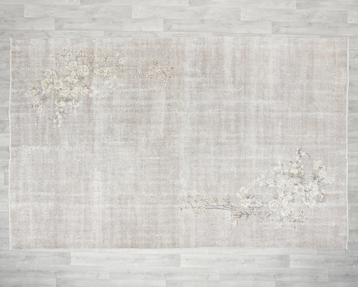 Gray Oushak Rug 6' 7" x 10' 1" | No. VR41218