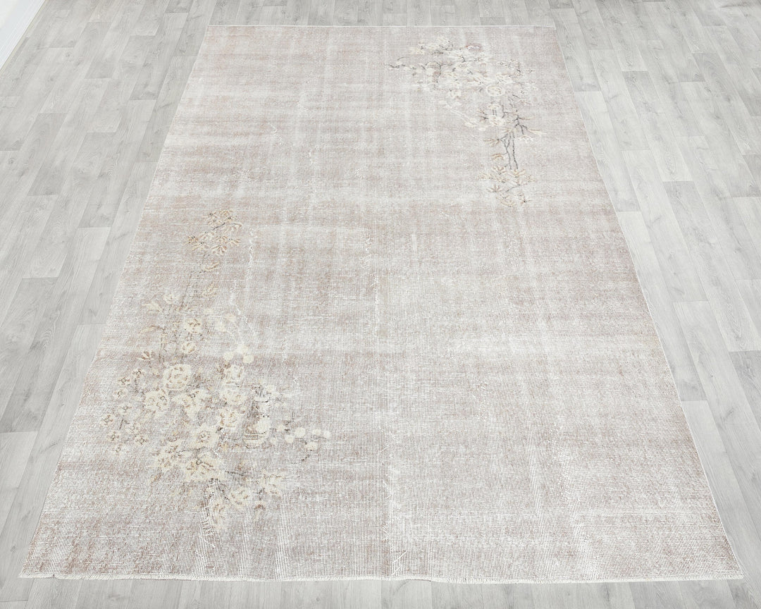 Gray Oushak Rug 6' 7" x 10' 1" | No. VR41218