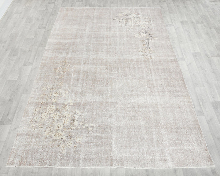 Gray Oushak Rug 6' 7" x 10' 1" | No. VR41218