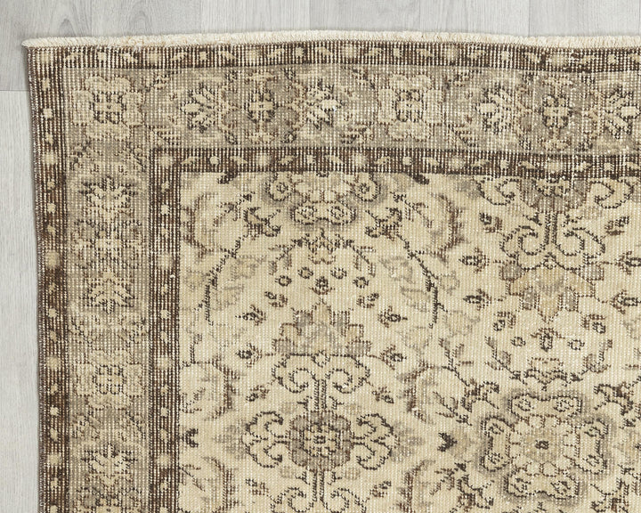 Faded Oushak Rug 3' 8" x 7' | No. VR48999