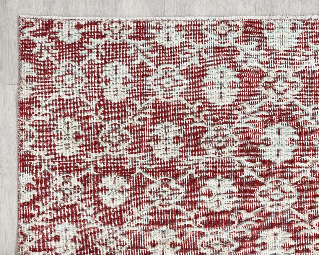 Red Oushak Rug 6' 1" x 9' 7" | No. VR12470