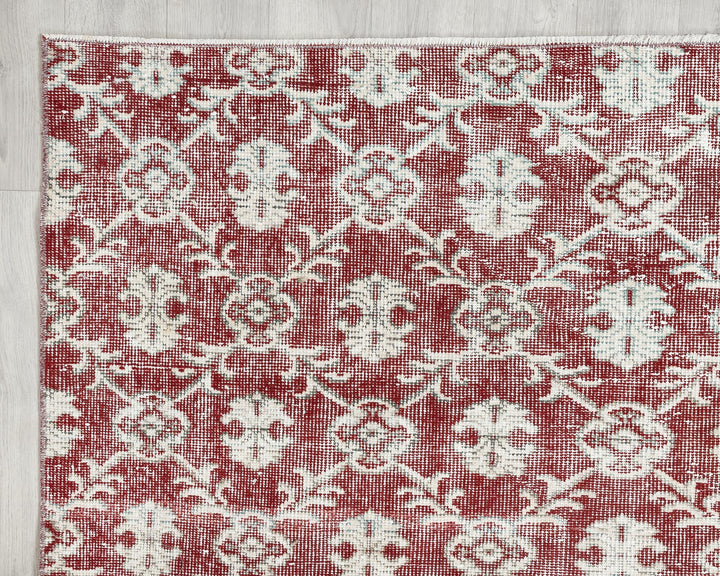 Red Oushak Rug 6' 1" x 9' 7" | No. VR12470