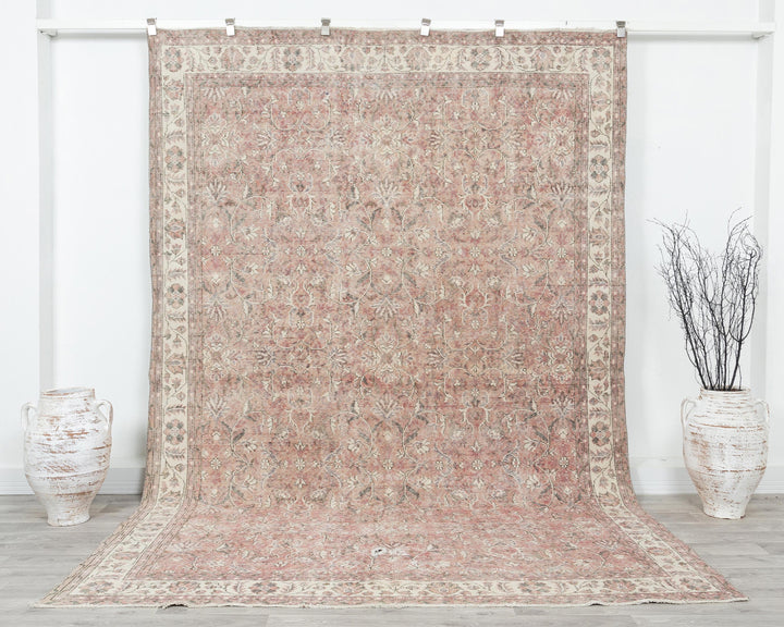 Faded Oushak Rug 6' 7" x 10' 1" | No. VR27278
