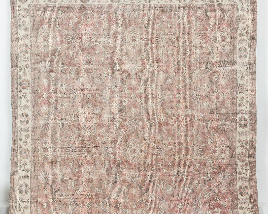 Faded Oushak Rug 6' 7" x 10' 1" | No. VR27278