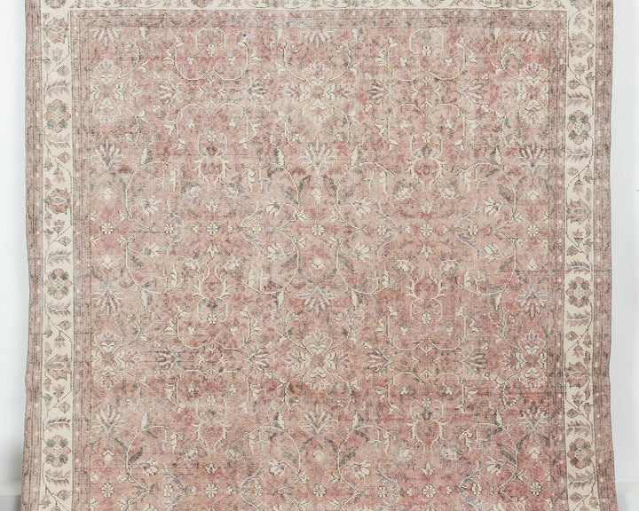 Faded Oushak Rug 6' 7" x 10' 1" | No. VR27278