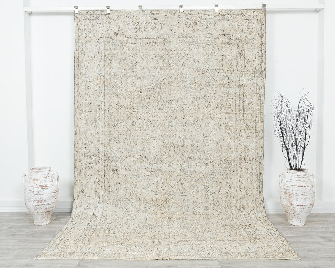 Faded Oushak Rug 6' 5" x 10' | No. VR77113